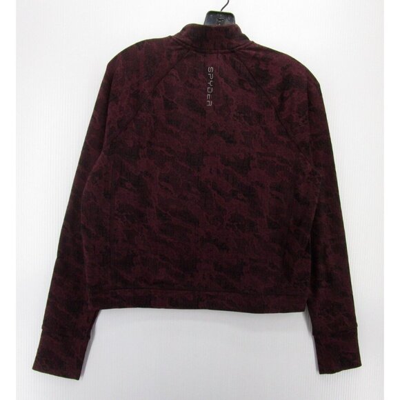 Spyder Sweatshirt Medium Active Pullover 1/4 Zip Crop Outdoor Logo - Picture 6 of 10